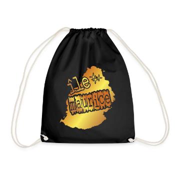 belle idée cadeau souvenir de l'île Maurice - Sac de sport léger - noir - Devant