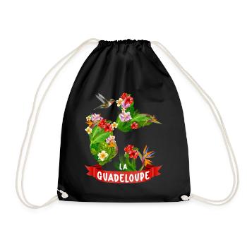Guadeloupe Magnifique île Fleurs Des Tropiques - Sac de sport léger - noir - Devant