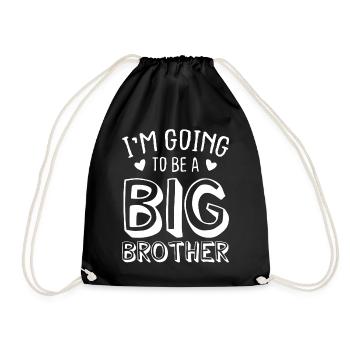 Je suis un vrai frère. - Sac de sport léger - noir - Devant