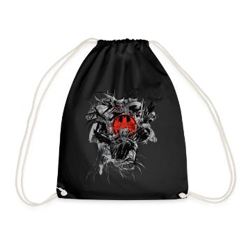 Batman Composition Dark Red - Drawstring Bag - black - Front