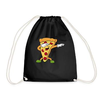 Pizza T-shirt créateur de pizza figure de pizza idée cadeau - Sac de sport léger - noir - Devant