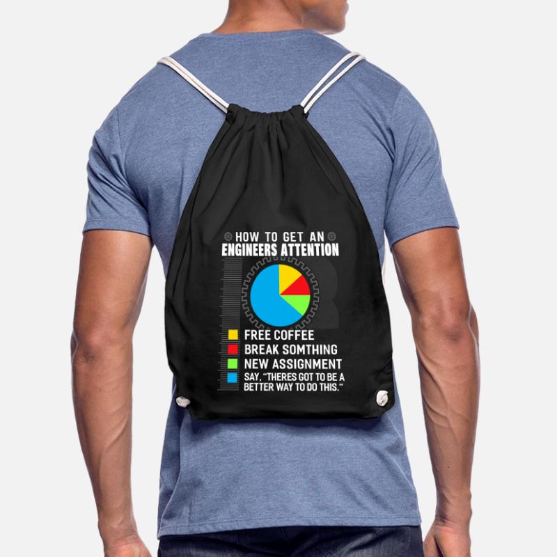 Engineer mechanical engineering electrical engineering gift Drawstring Bag