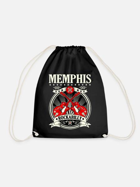 Rockabilly Style Memphis Tennessee Retro Rocker - Turnbeutel - Schwarz