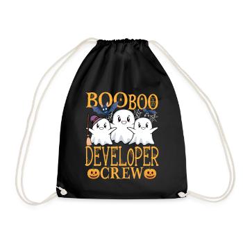 Developer Software Developer Computer Scientist Coder - Drawstring Bag - black - Front