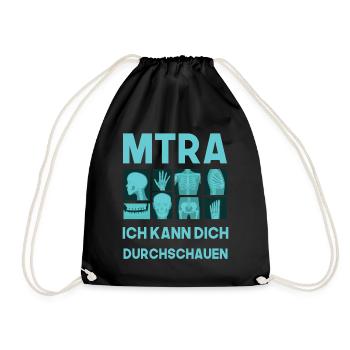 MTRA, Ich kann dich durchschauen, Radiologen - Turnbeutel - Schwarz - Vorne