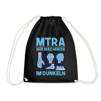 MTRA wir machen es um Dunkeln Radiologie - Turnbeutel - Schwarz - Vorne