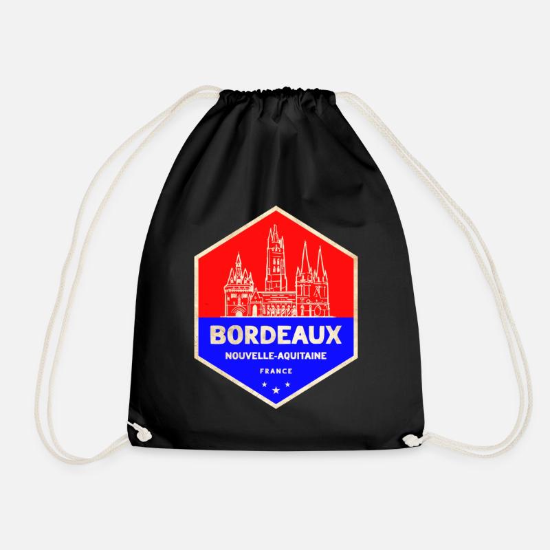 Bordeaux Emblem Nouvelle-Aquitaine - Turnbeutel - Schwarz