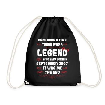 Il était une fois une légende. Septembre 2007 Naissance - Sac de sport léger - noir - Devant