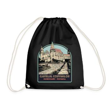 Château des Corvins, Hunedoara, Roumanie - Sac de sport léger - noir - Devant