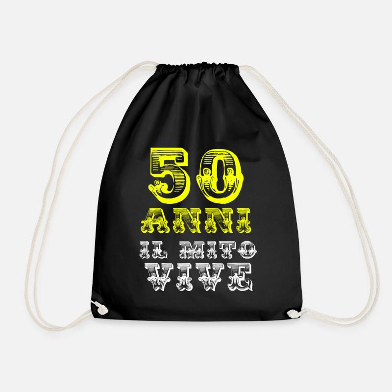 50 Jahre - Turnbeutel - Schwarz