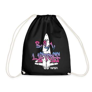 NASA Spaceshuttle 3, 2, 1 Liftoff Cooles Design - Turnbeutel - Schwarz - Vorne