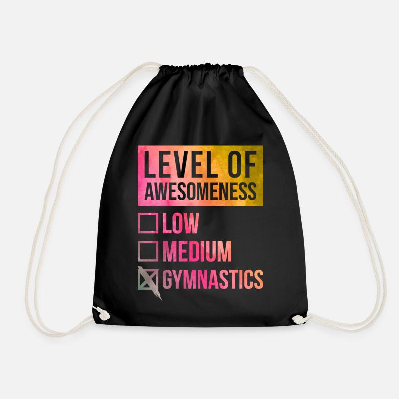 Gymnastics - Drawstring Bag - black