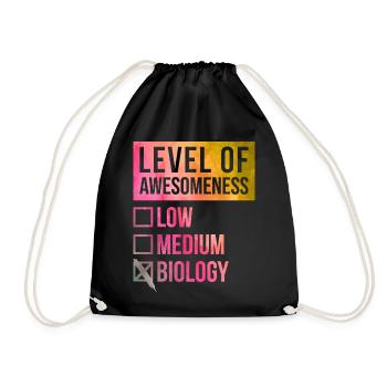 biologie - Sac de sport léger - noir - Devant