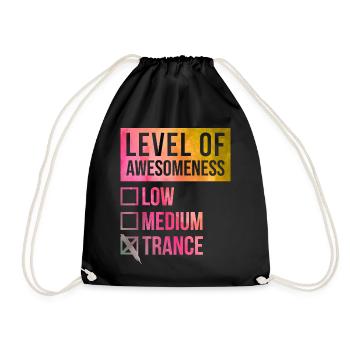 Trance - Drawstring Bag - black - Front