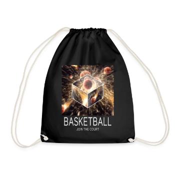 Basketball Feu Joueur de basket-ball Fan Dunking Sport - Sac de sport léger - noir - Devant