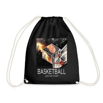 Basketball Feu Joueur de basket-ball Fan Dunking Sport - Sac de sport léger - noir - Devant