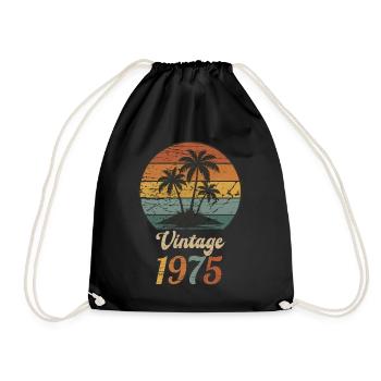 50ème Anniversaire 1975 Millésime - Sac de sport léger - noir - Devant