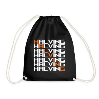 Bitcoin Halving - Drawstring Bag - black - Front