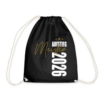 Meister 2026 - Turnbeutel - Schwarz - Vorne