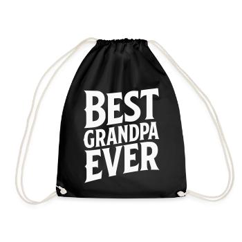 Meilleur graphique de faute de frappe de grand-père jamais réalisé - Sac de sport léger - noir - Devant