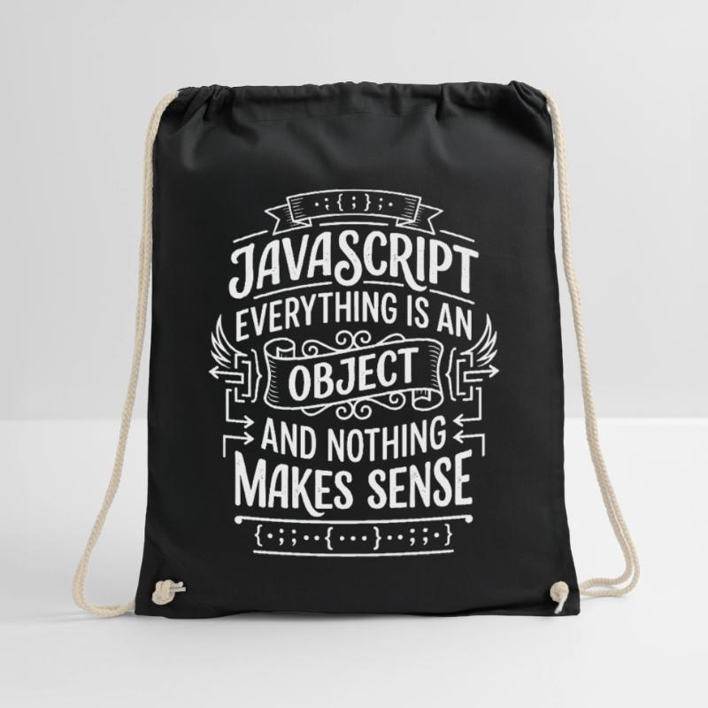 JavaScript: Everything is an object Drawstring Bag