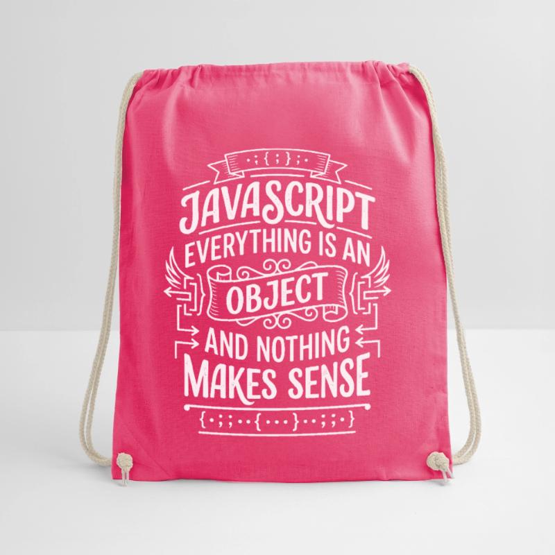 JavaScript: Everything is an object Drawstring Bag