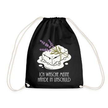 Soaps Foam Lavender Hobby - Drawstring Bag - black - Front