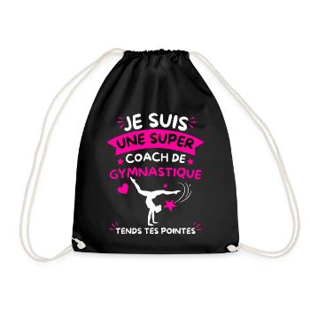 Super Coach Gymnastique Tends Tes Pointes - Sac de sport léger - noir - Devant
