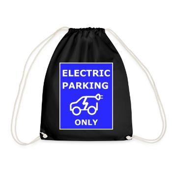 Panneau de stationnement électrique - Sac de sport léger - noir - Devant