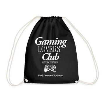 Gaming Lovers Club - Turnbeutel - Schwarz - Vorne