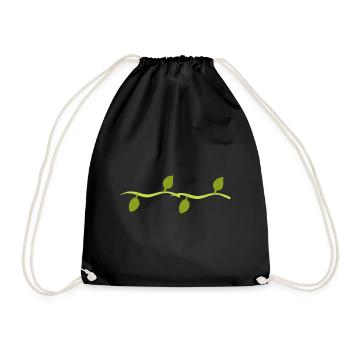 Quatre feuilles ligne nature - Sac de sport léger - noir - Devant