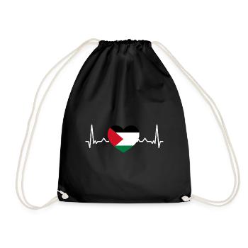 Gaza Strip Palestine Palestinian Flag - Drawstring Bag - black - Front
