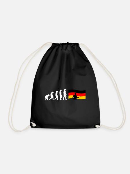 Evolution Deutschlehrer - Turnbeutel - Schwarz