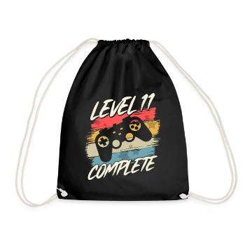11 Anniversaire 11 ans Enfants Cadeau - Sac de sport léger - noir - Devant