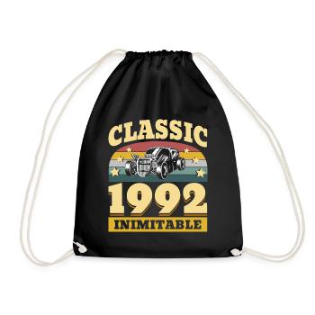 Classic since 1992 - Anniversary 30 years - Drawstring Bag - black - Front