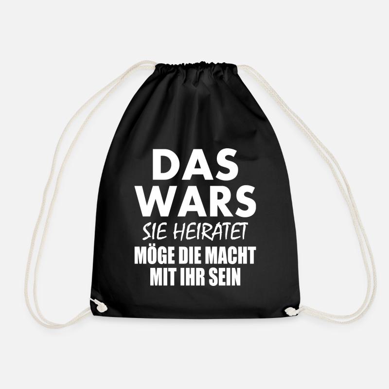 Das wars - Turnbeutel - Schwarz