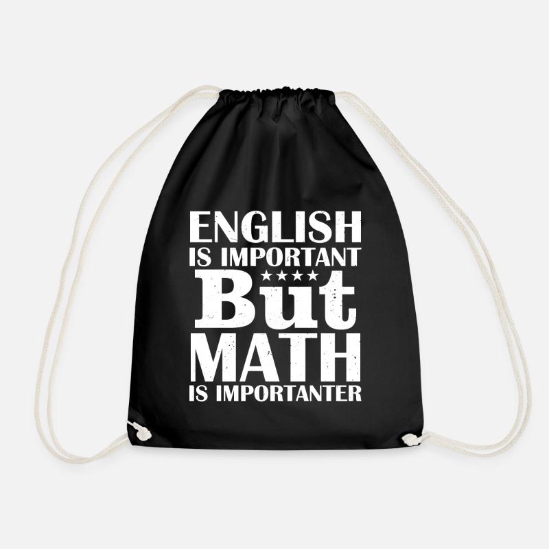 Englische Mathematik - Turnbeutel - Schwarz