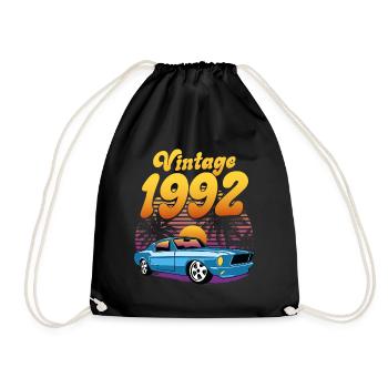 Anniversaire Rétro 1992 30 Ans Anniversaire - Sac de sport léger - noir - Devant