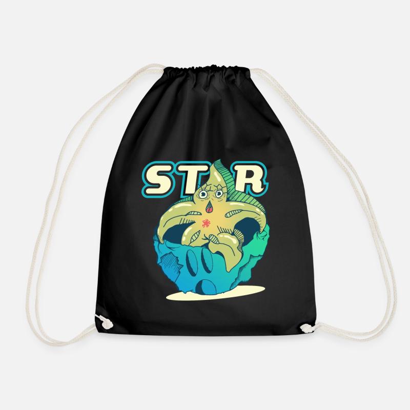 Be a star - Drawstring Bag - black