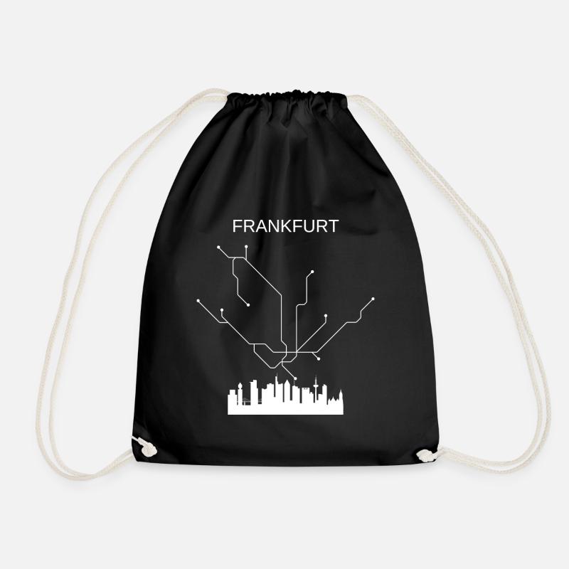 FRANKFURT - Drawstring Bag - black