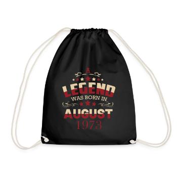 Une légende est née en août 1973 - Sac de sport léger - noir - Devant