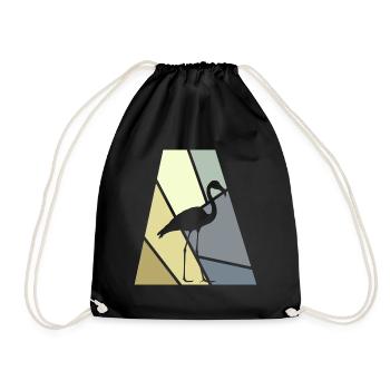 Flamants roses exotiques - Sac de sport léger - noir - Devant