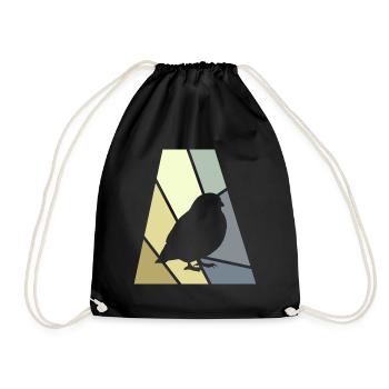 Perruche ondulée, observation des oiseaux, perruche - Sac de sport léger - noir - Devant