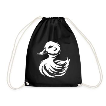 Duck - Drawstring Bag - black - Front