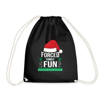 Ugly Christmas - Drawstring Bag - black - Front