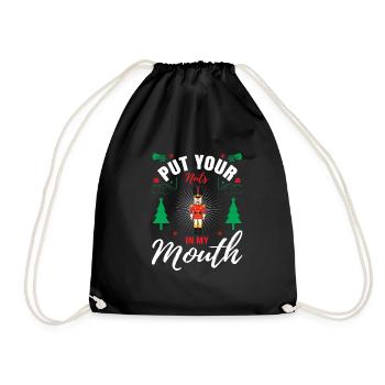 Ugly Christmas - Drawstring Bag - black - Front