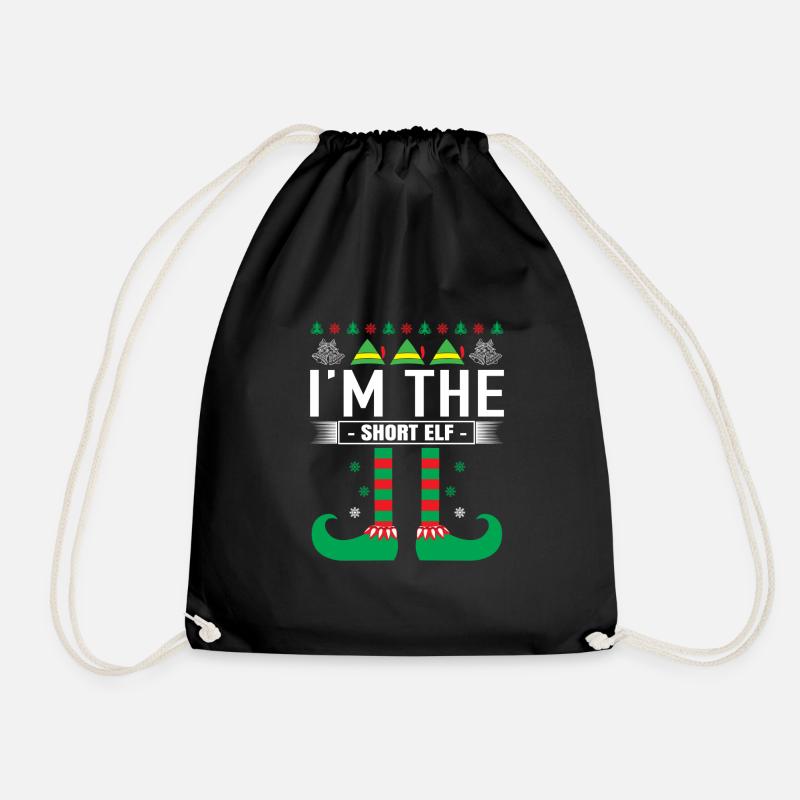 Ugly Christmas - Drawstring Bag - black