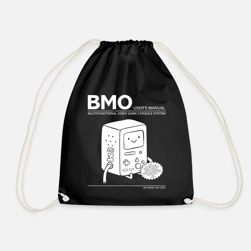 Adventure Time Mit Finn Und Jake BMO Beemo - Turnbeutel - Schwarz