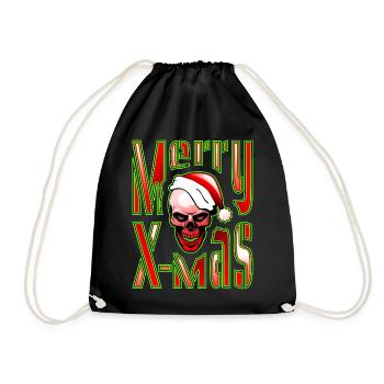 Joyeux Noël - Merry X-Mas - Sac de sport léger - noir - Devant