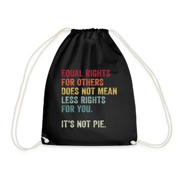 Égalité des droits - Sac de sport léger - noir - Devant